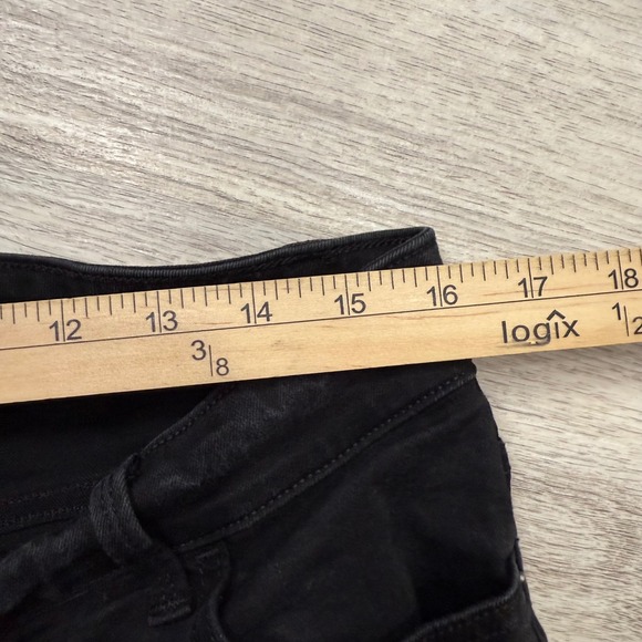 Old Navy Rockstar Black Distressed Skinny Jeans Mid Rise Plus Size 16 Regular - Picture 8 of 12